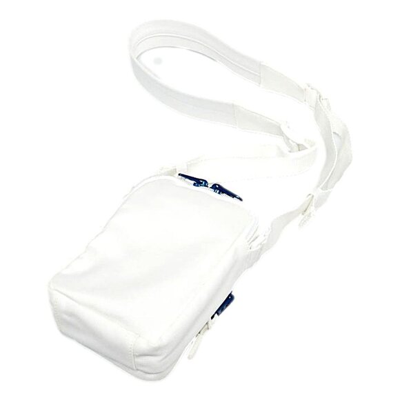 NWT Balenciaga Nasa Logo Phone Holder Crossbody Bag White Recycled Nylon - Picture 8 of 12